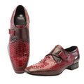 Scarpe bordeaux "Snake" fatte a mano Royal - Mauri Shoes