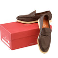 Deer Leather Tabacco Brown Penny Loafer — Andrea Ventura