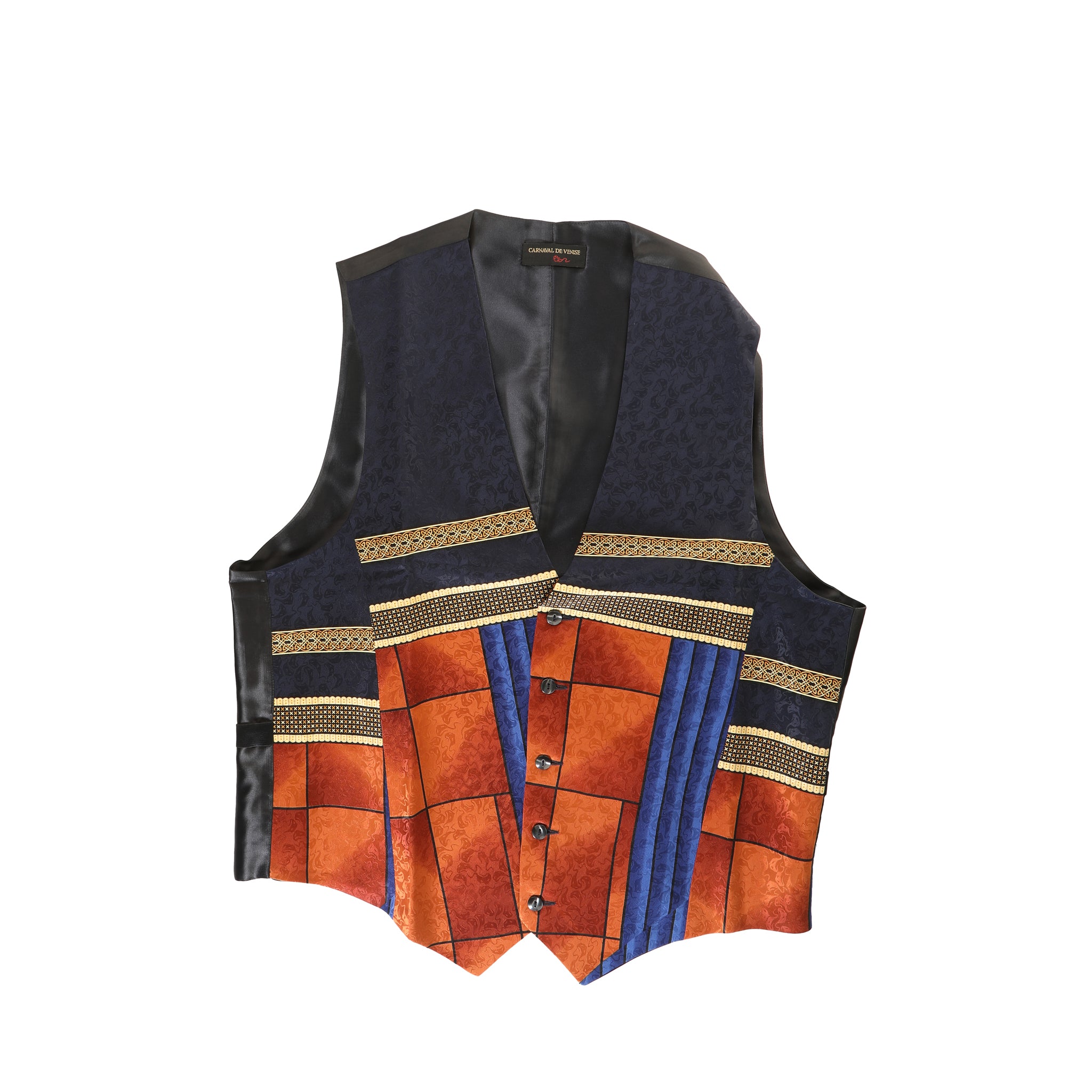 Abstract Silk Vest — Carnaval De Venise
