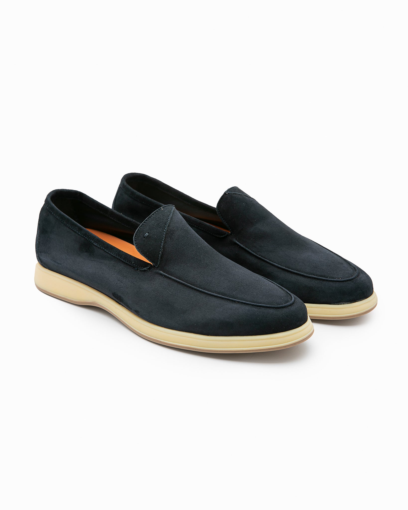 Night Blue Suede Loafers — Andrea Ventura