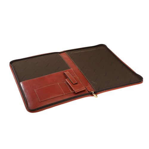 Cartella portadocumenti in pelle nera unisex — I Santi