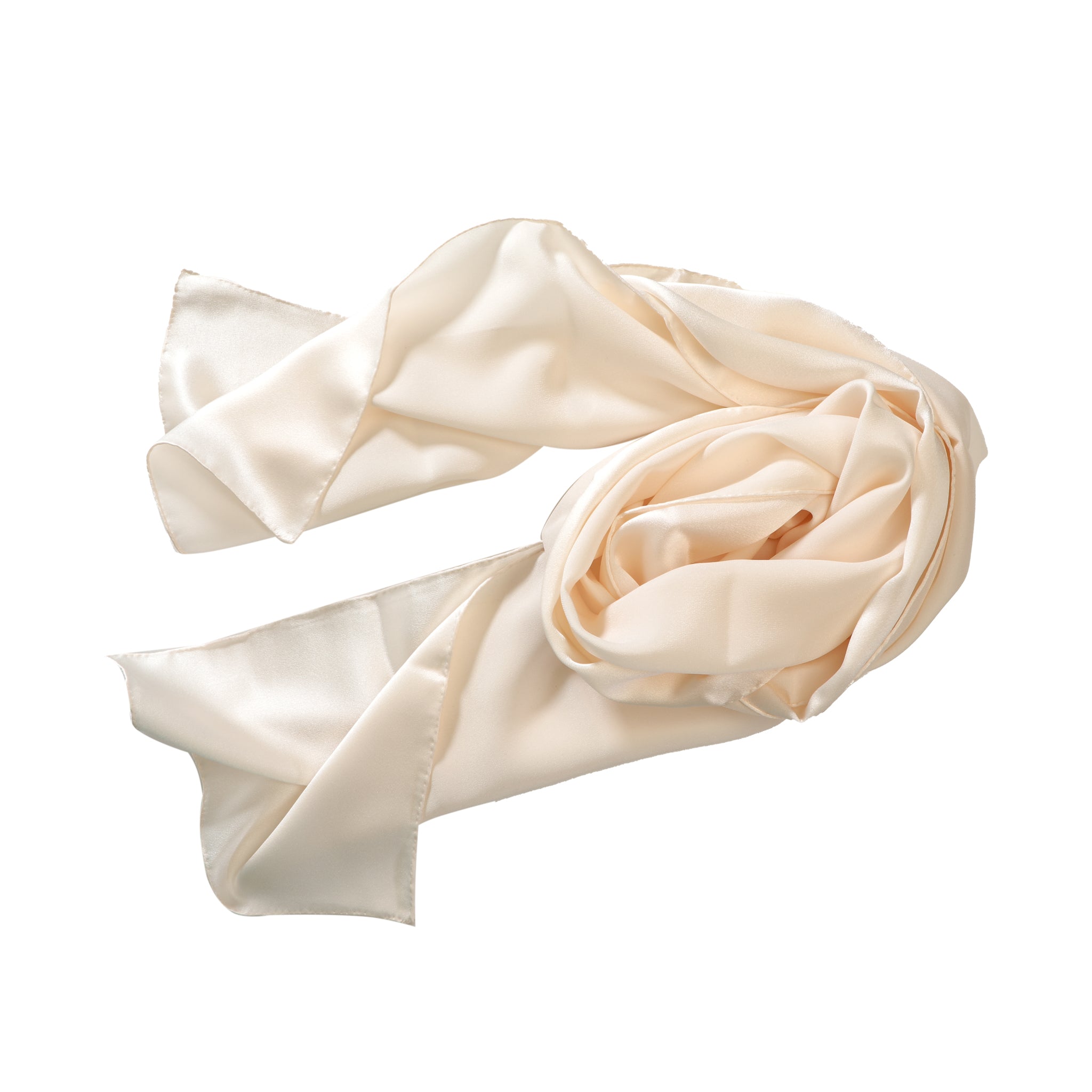 Bronze Cream 100% Silk Écharpes Scarf — Louis Feraud