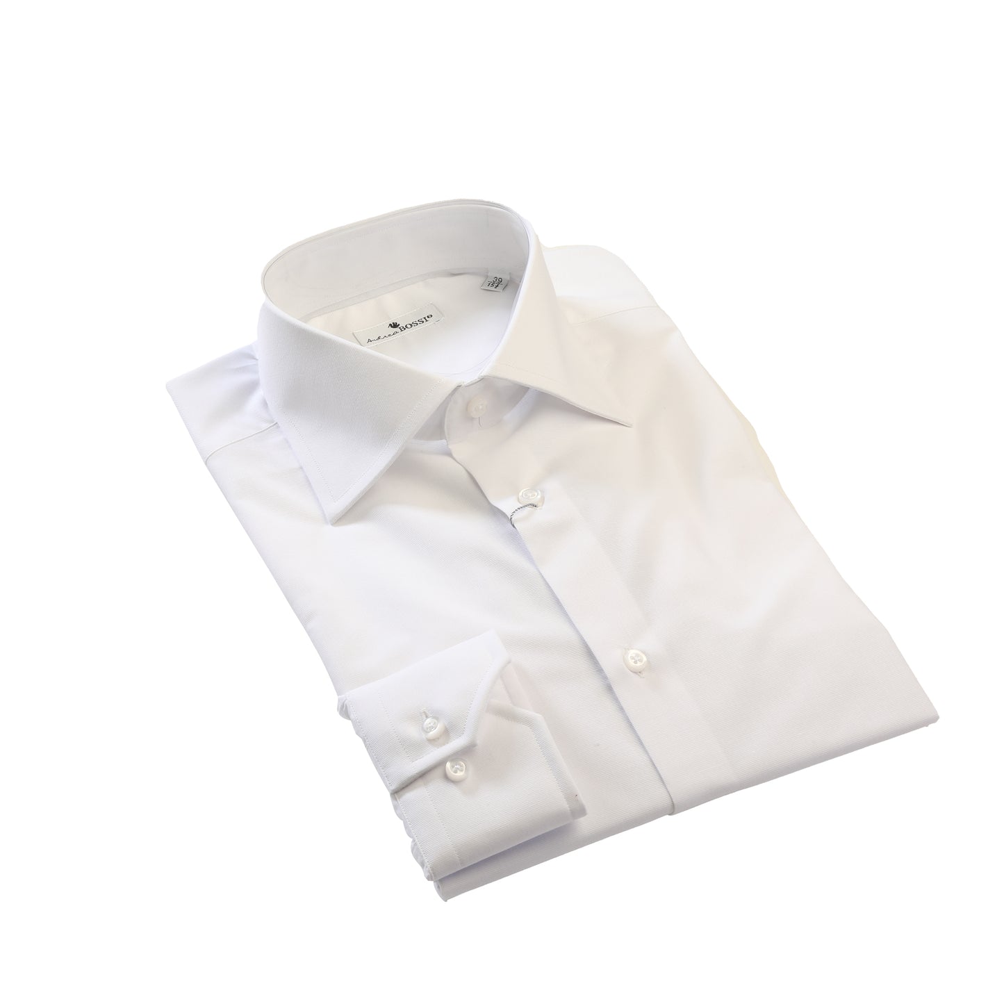 Fil-a-Fil White Shirt - Made in Italy - Andrea Bossi