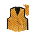 Set Gilet Seta Oro & Argento — Carnaval De Venise