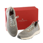 Grey Cotton Unlined Sock Sneaker — Andrea Ventura