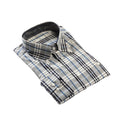 Camicia A Quadri Grigia e Blu — Andrea Bossi