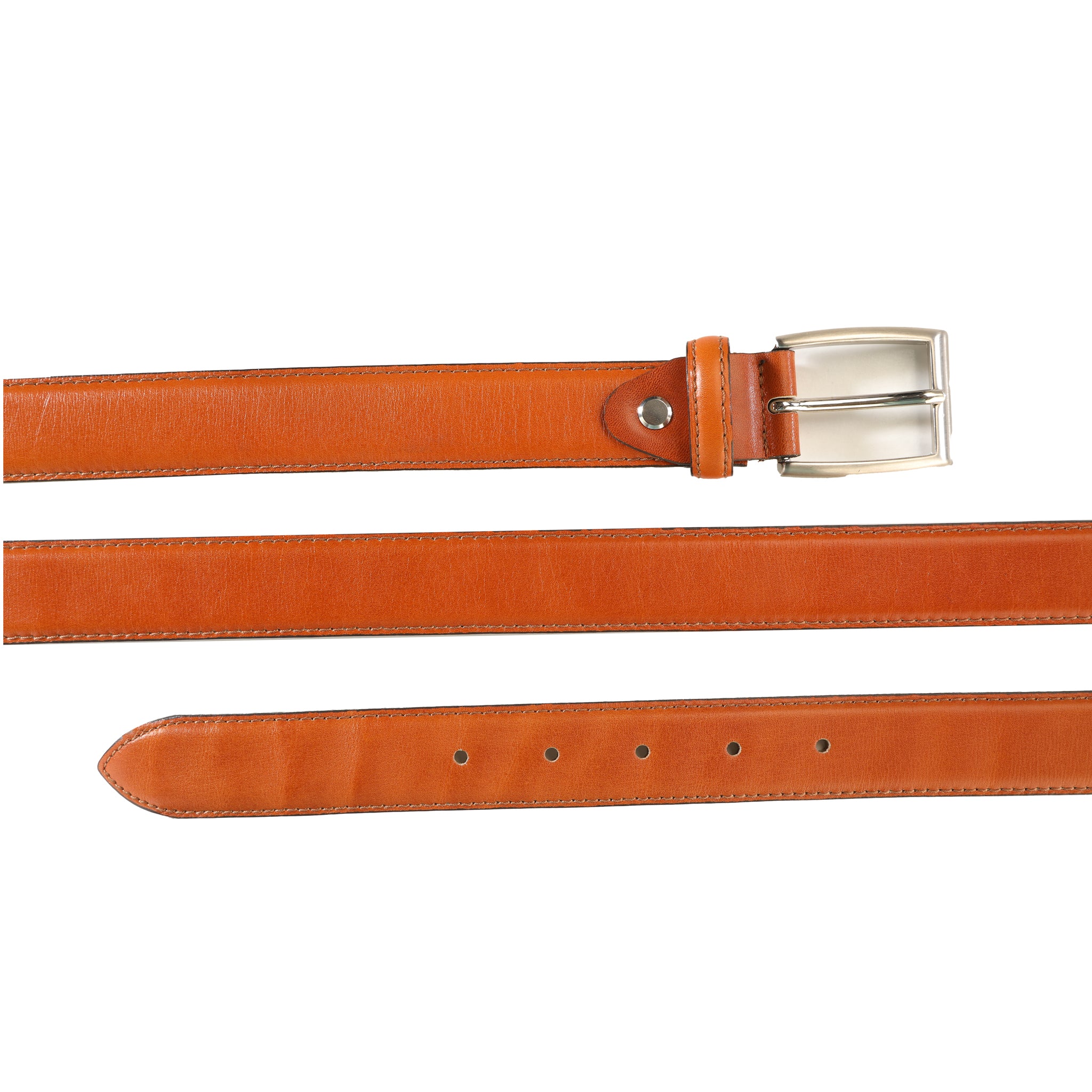 Havan Brown Genuine Leather Belt — I Santi Milano