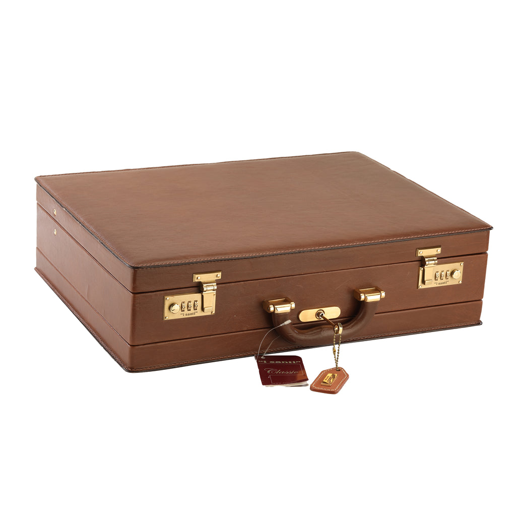 Leather Document Briefcase — I Santi
