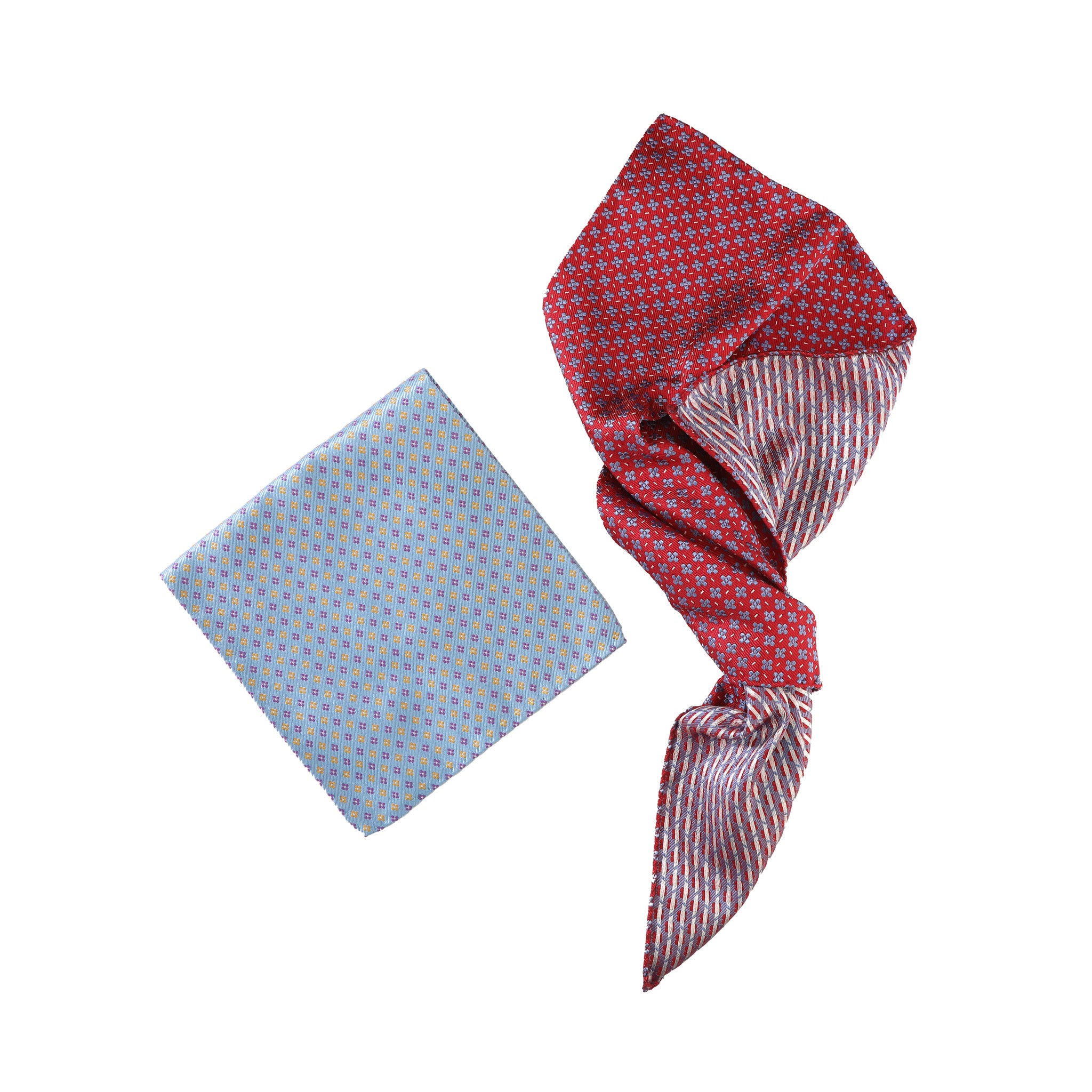 Jacquard Silk Pocket Square — Matteo Ferretti