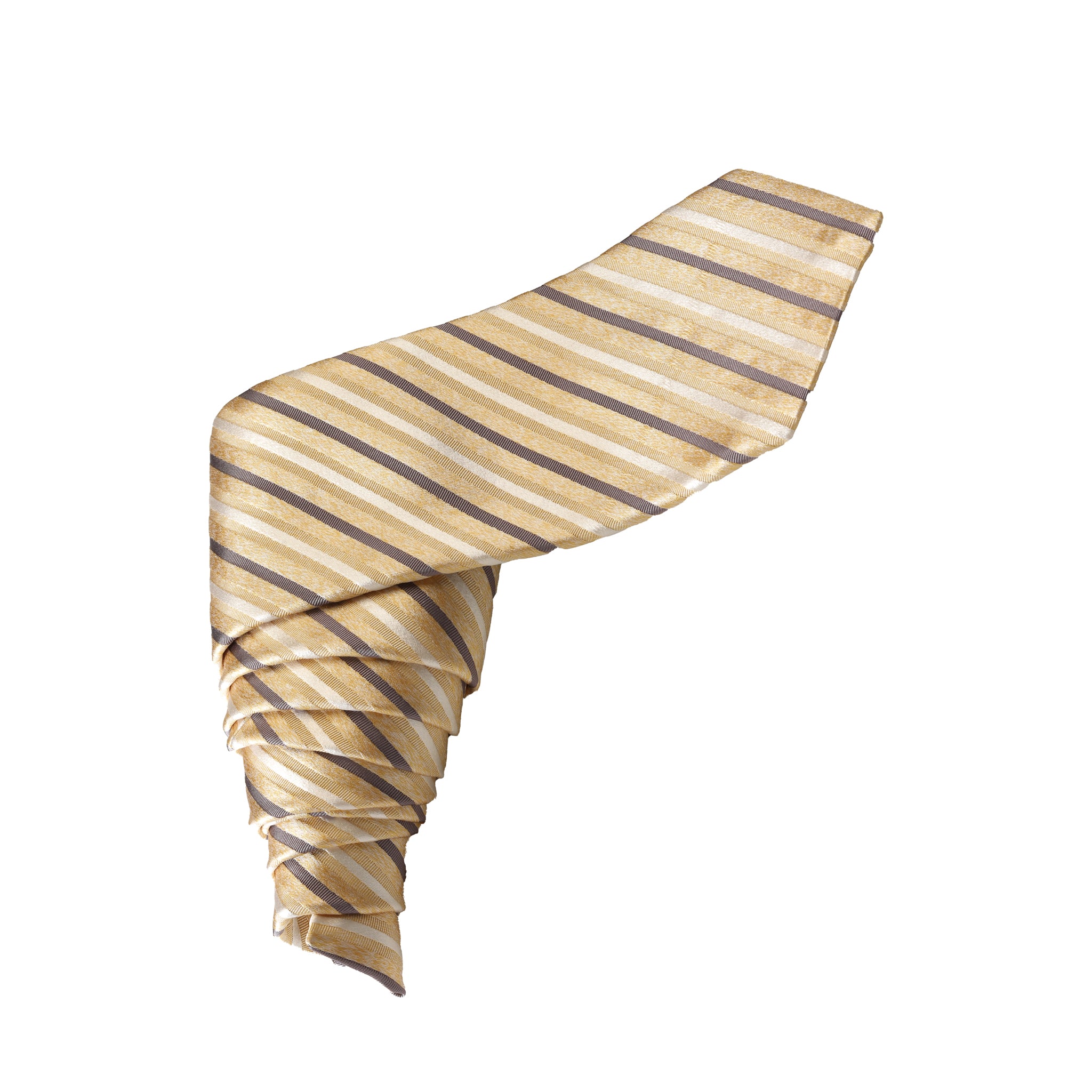 Light Gold Tone Embossed Texture Tie — ISAIA