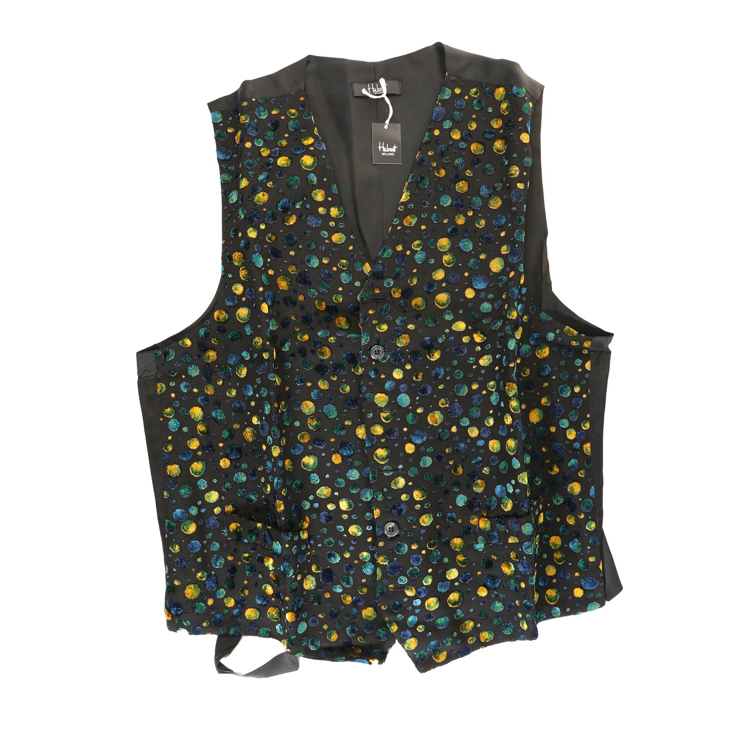 Pop Style  multi color Vest Handmade By Hubert Milano