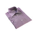 Purple Striped half sleeves Shirt — Andrea Bossi