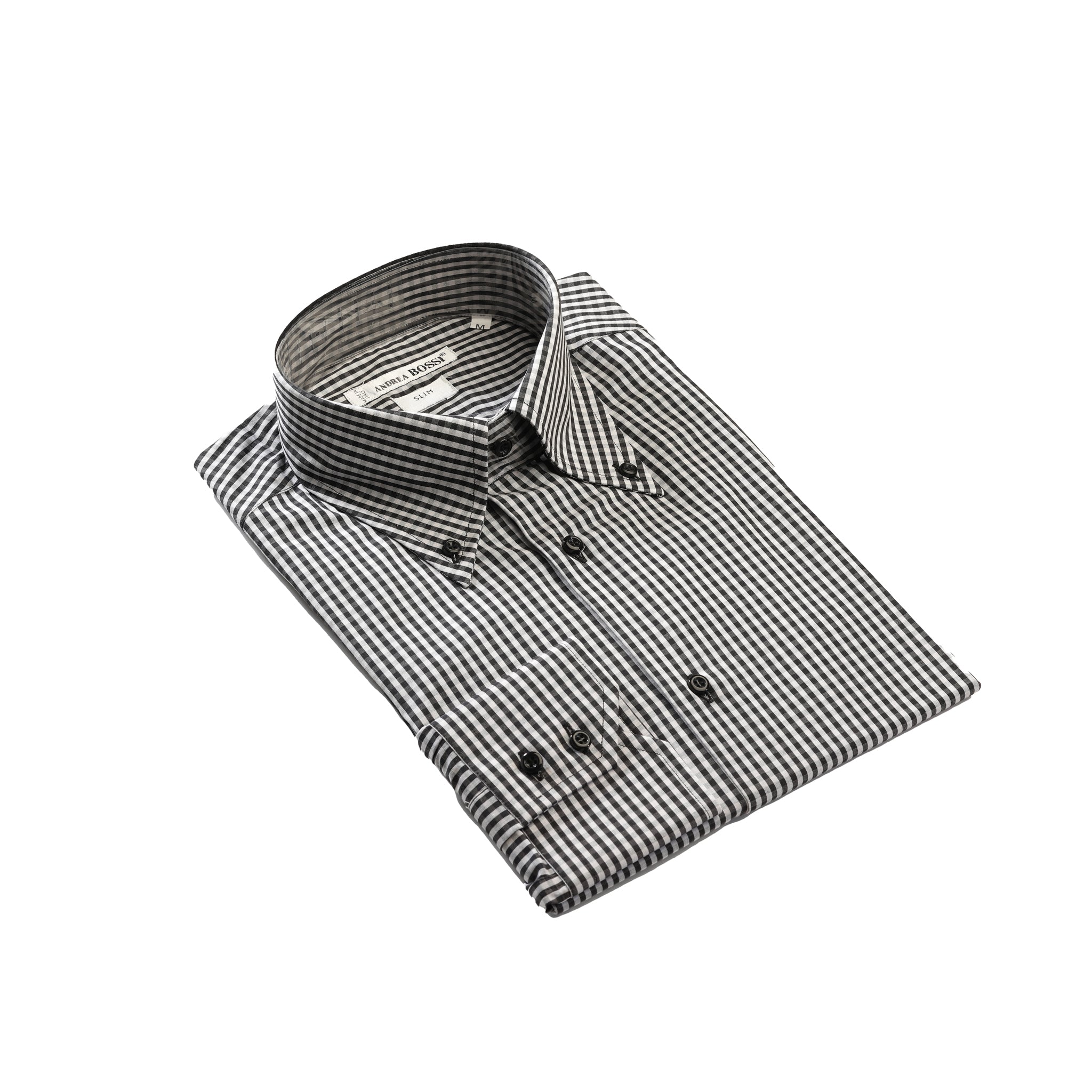 Camicia a quadri sfumature di grigio — Andrea Bossi