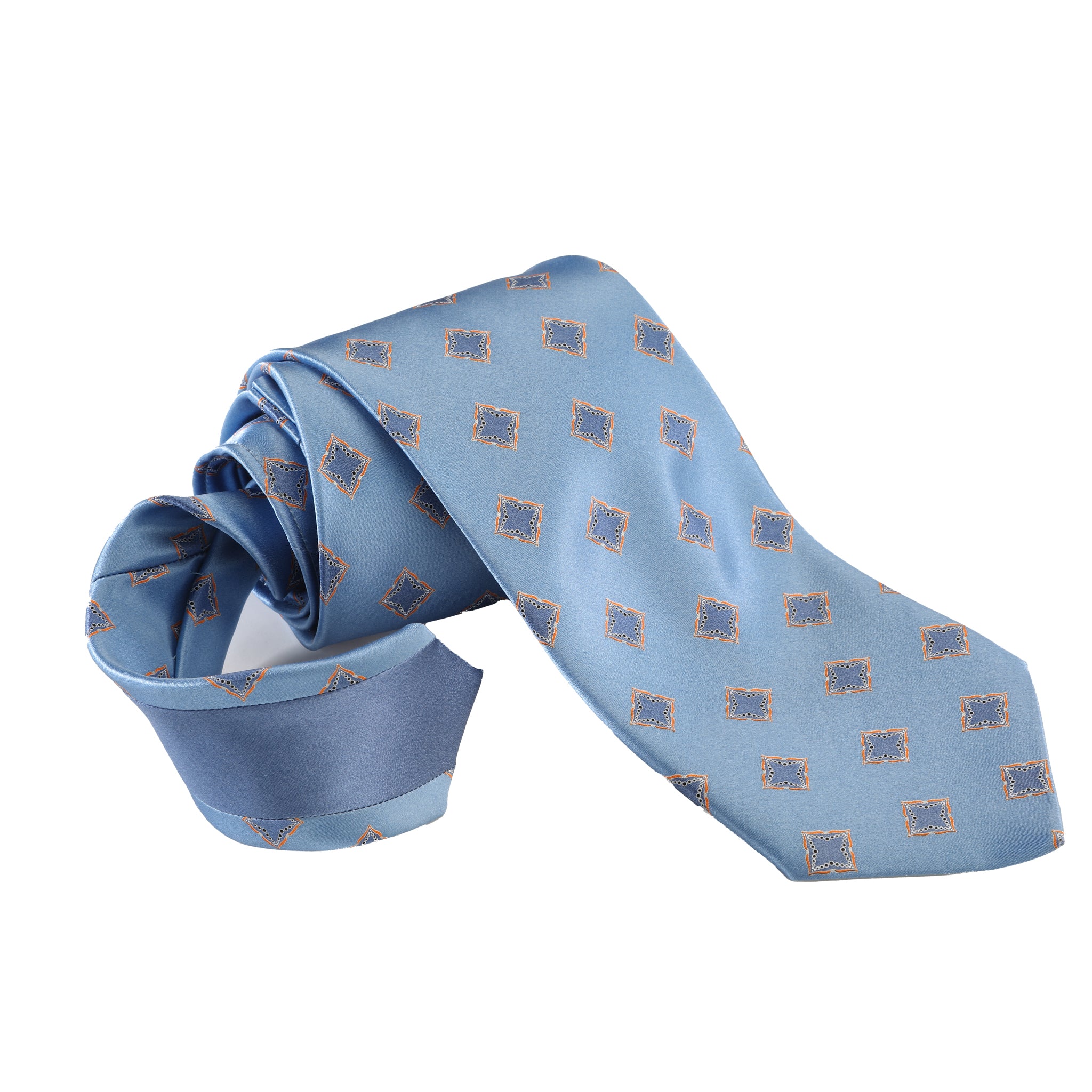 Sky Blue Ultra Smooth Texture Tie — Italo Ferretti