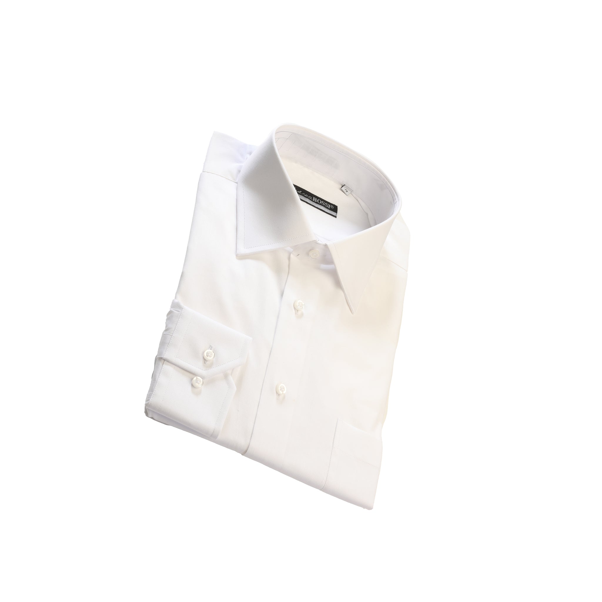 Camicia Bianca Formale in Twill — Andrea Bossi