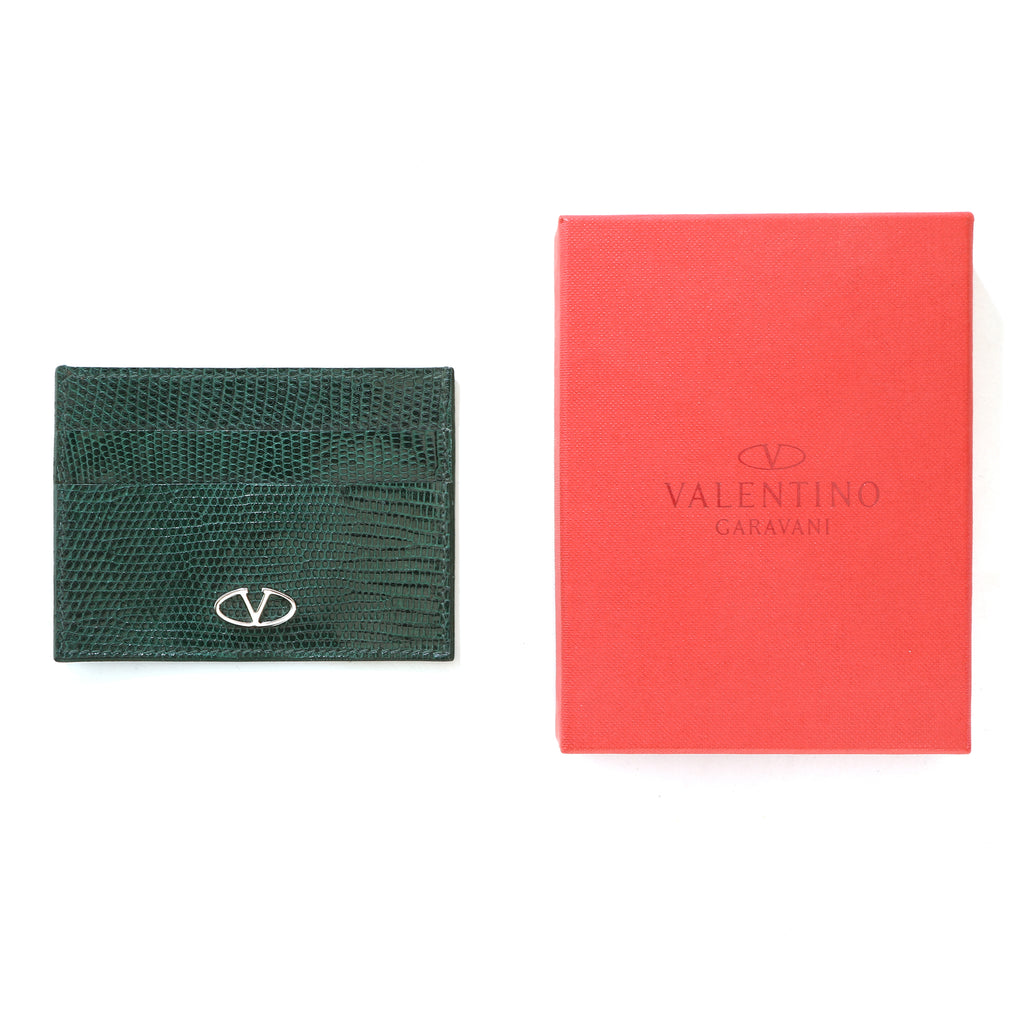 EMERALD GREEN Reptile Key Holder — Valentino