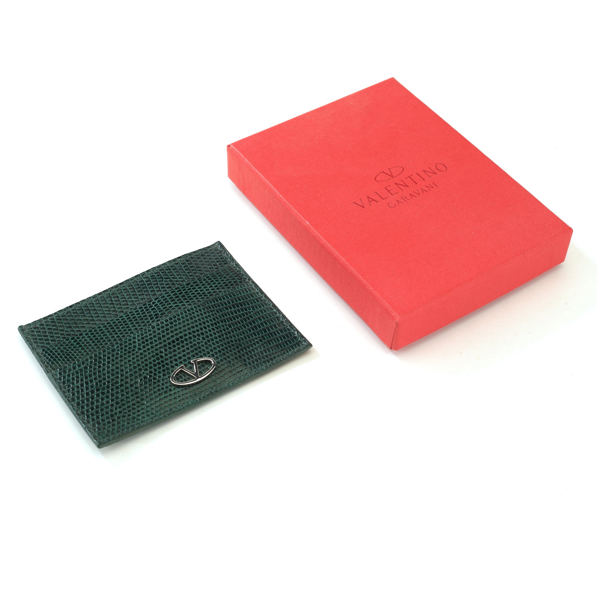 EMERALD GREEN Reptile Key Holder — Valentino