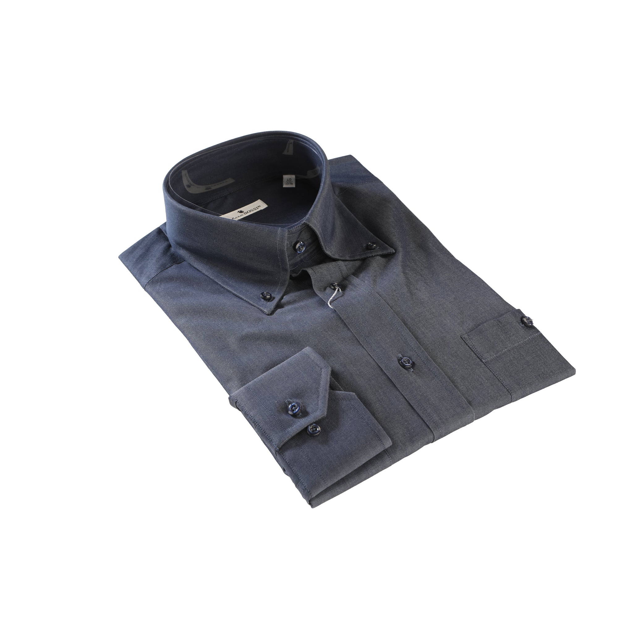 Camicia abbottonata in denim leggerissimo — Andrea Bossi