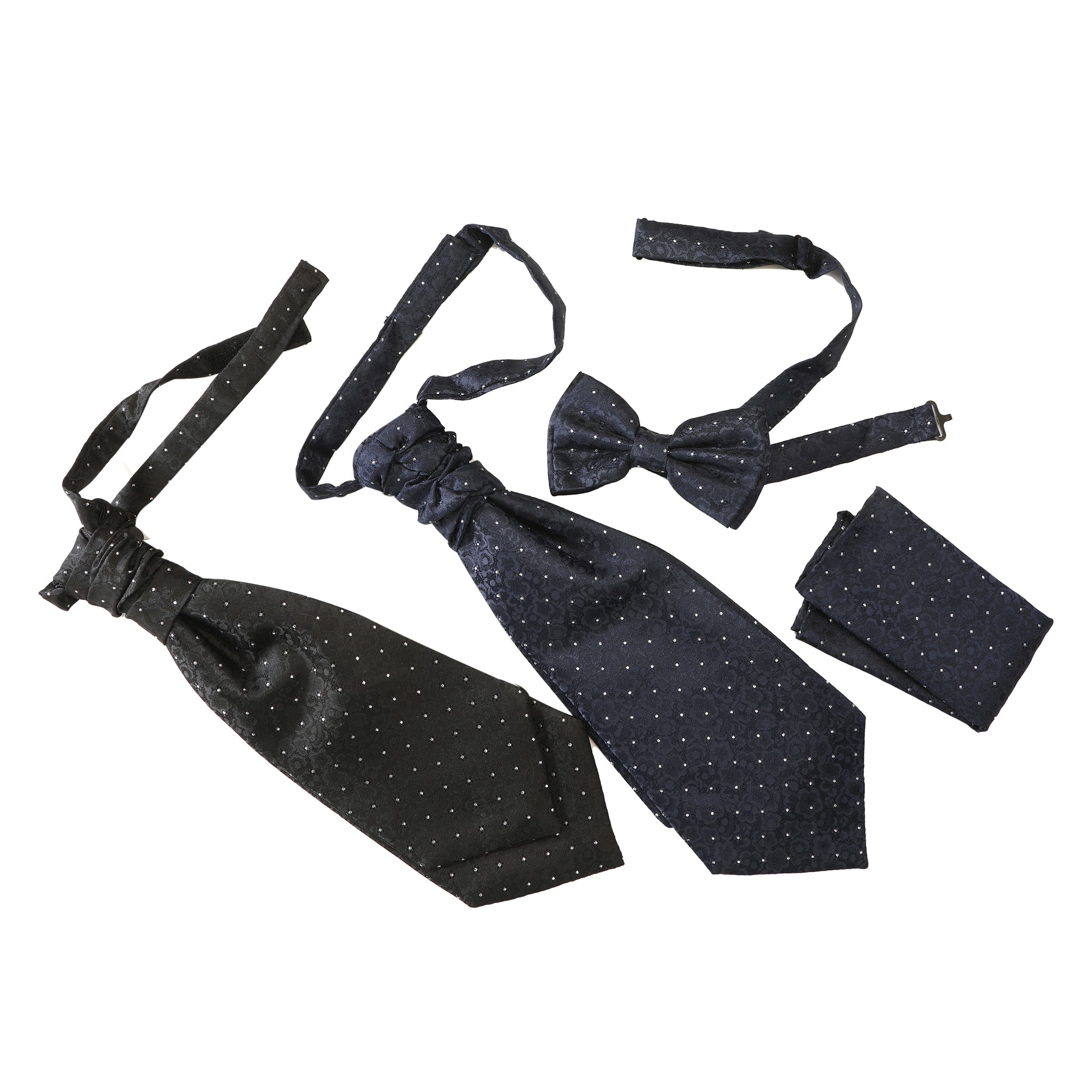 Wedding Ascot Tie & Pocket Square Set — Andrea Bossi