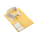 Yellow Striped Contrast-Collar Shirt — Andrea Bossi