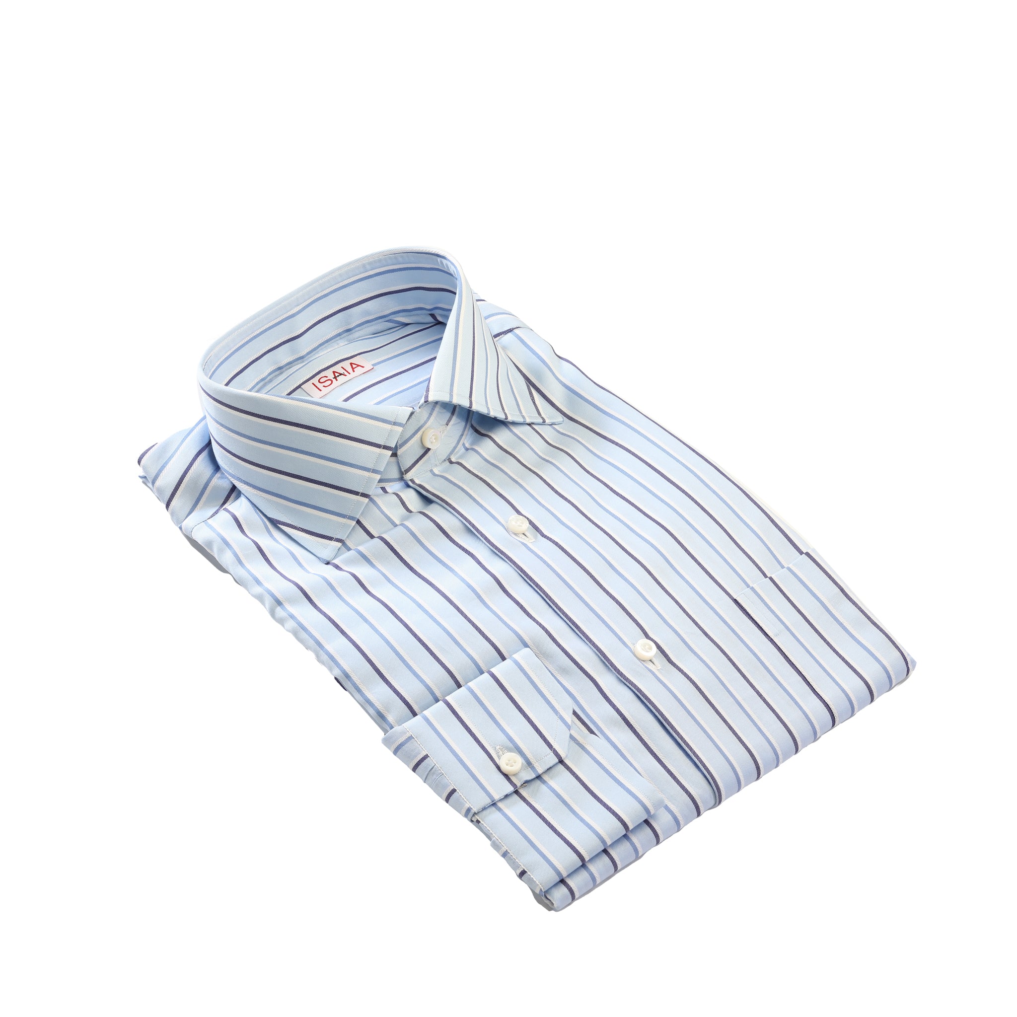 Striped Blue Grades Shirt — ISAIA
