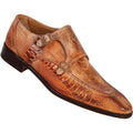 Nude Ostrich Double-Monk Shoes — Mauri Shoes