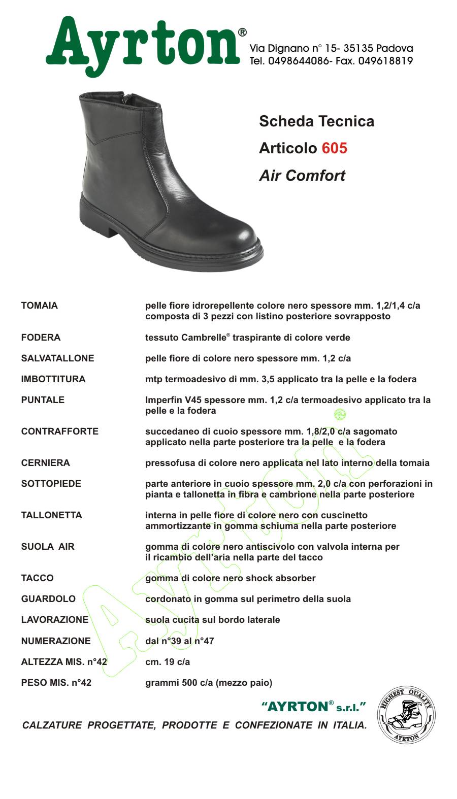 Stivale da Lavoro per Guardia Costiera, Polizia e Guardie — Ayrton Shoes