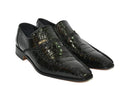 Scarpe nere artigianali in vera pelle di alligatore – Mauri Shoes