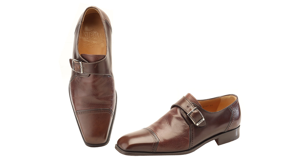 Scarpe artigianali in vera pelle di alligatore marrone — Mauri Shoes